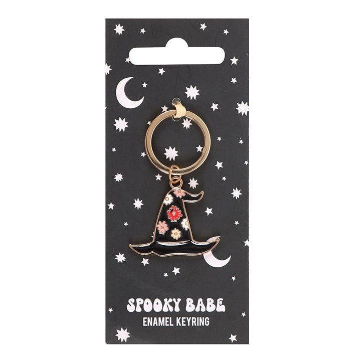 Spooky Babe Witch Hat Keyring Sold by Funny Store