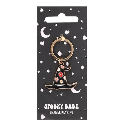 Spooky Babe Witch Hat Keyring Sold by Funny Store