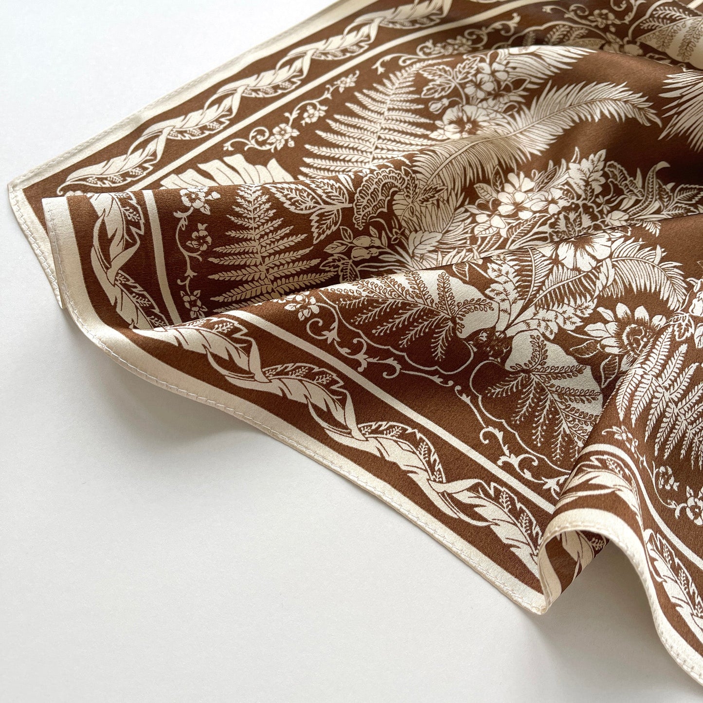 Fern Fantasy Silk Scarf - 53cm Women's Bandana