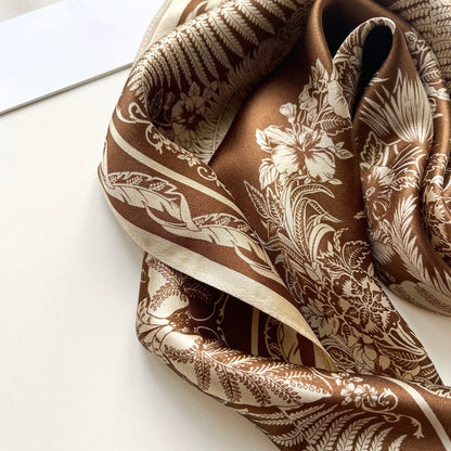 Fern Fantasy Silk Scarf - 53cm Women's Bandana