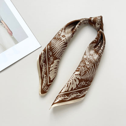 Fern Fantasy Silk Scarf - 53cm Women's Bandana
