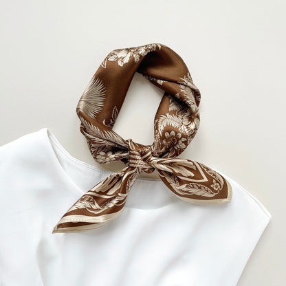 Fern Fantasy Silk Scarf - 53cm Women's Bandana