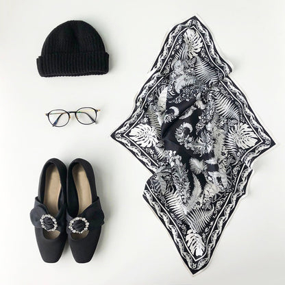 Fern Fantasy Silk Scarf - 53cm Women's Bandana