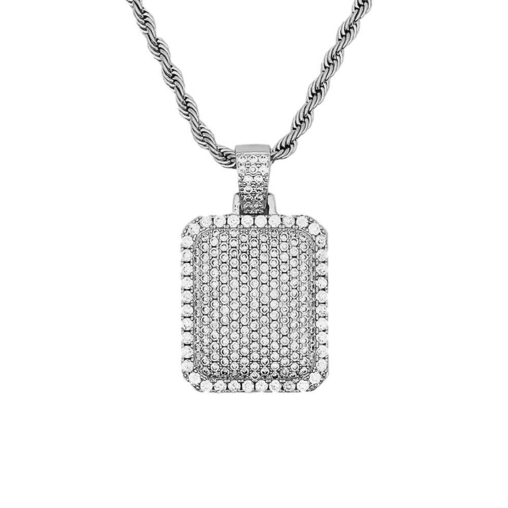 Iced Cube Pendant (Silver)