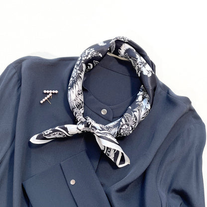 Fern Fantasy Silk Scarf - 53cm Women's Bandana