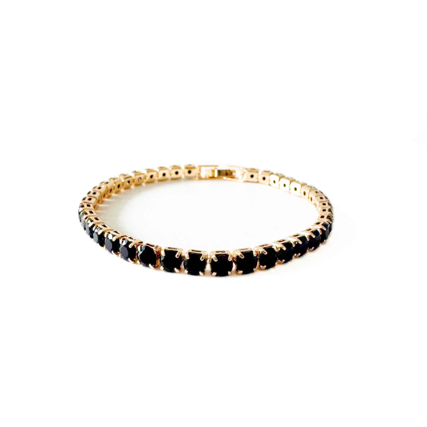 Allegra Black Stone Tennis Bracelet