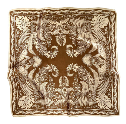 Fern Fantasy Silk Scarf - 53cm Women's Bandana