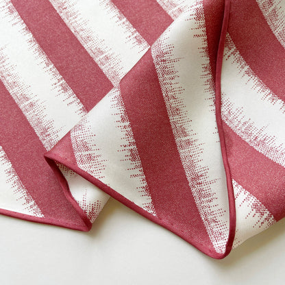 Timeless Stripes Silk Scarf - Double-sided Print with Luxury Hand-Rolled & Sand-Washed Finish