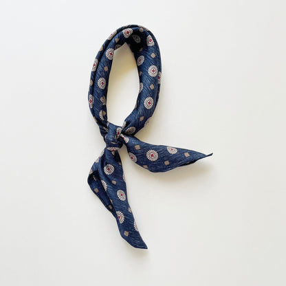 Heritage Medal Silk Square Scarf - 53cm Hand-rolled Men's Neckerchief