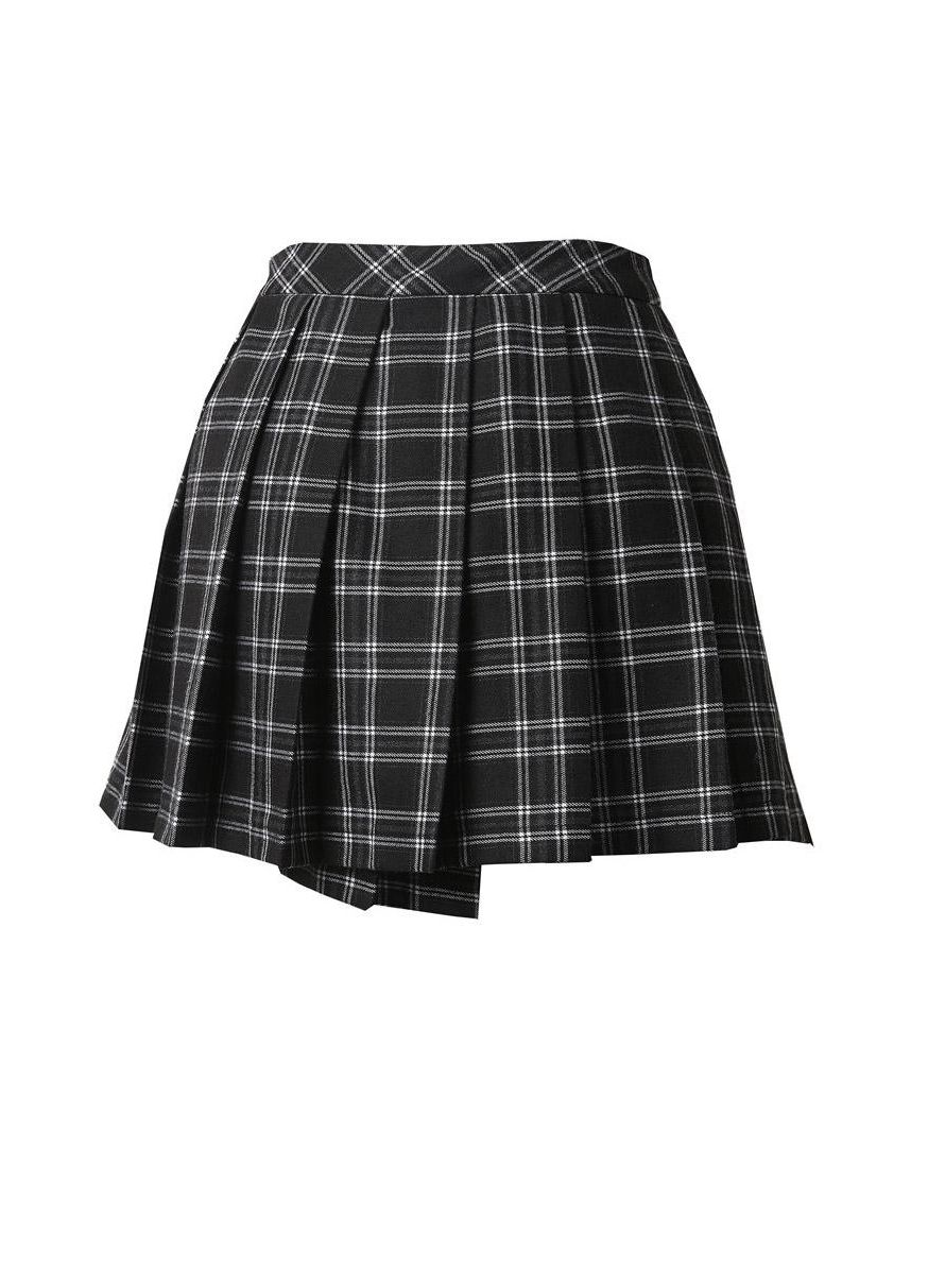 Dark In Love Leah Goth Tartan Mini Skirt