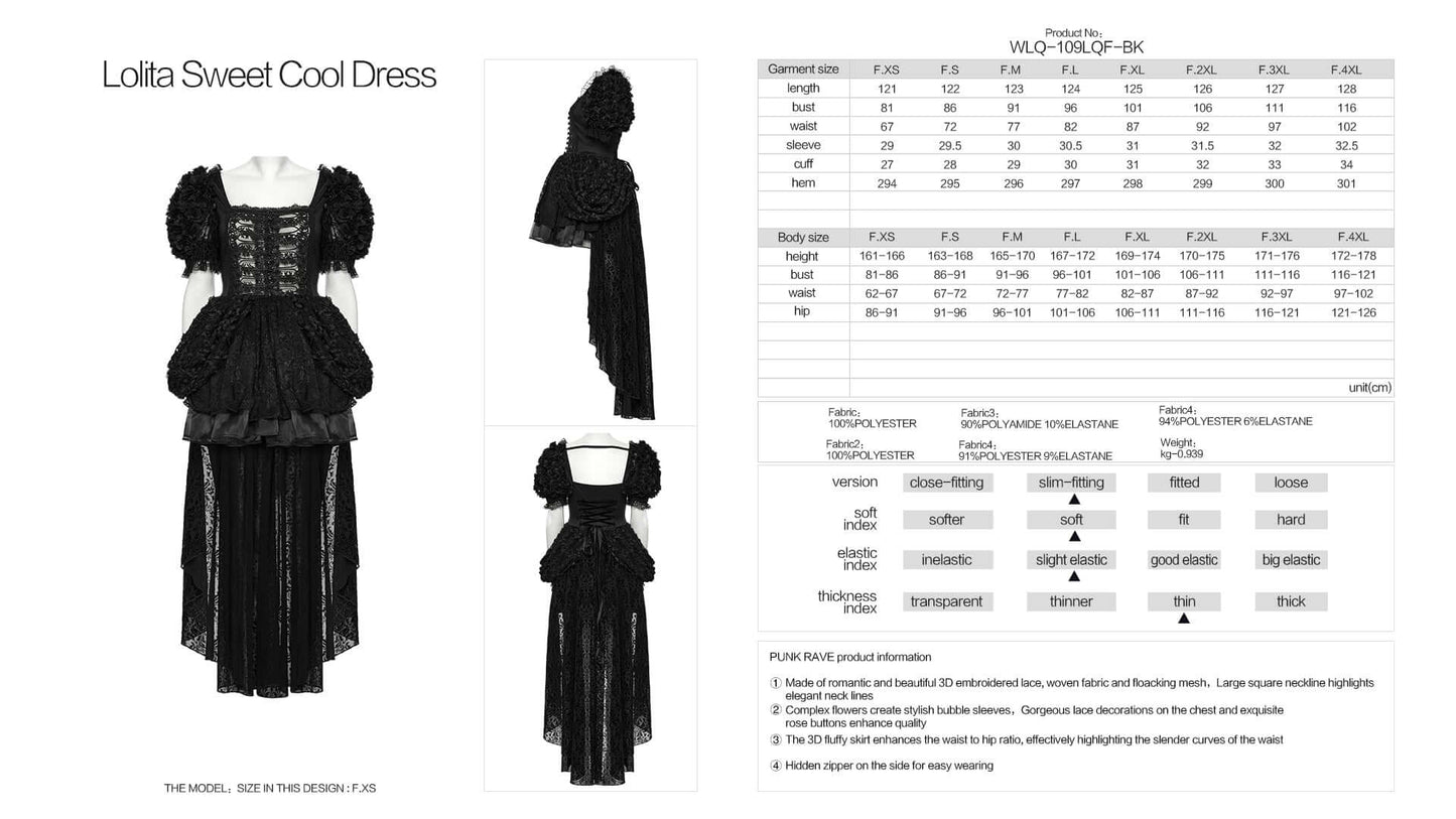Punk Rave Lolita Sweet Cool Dress