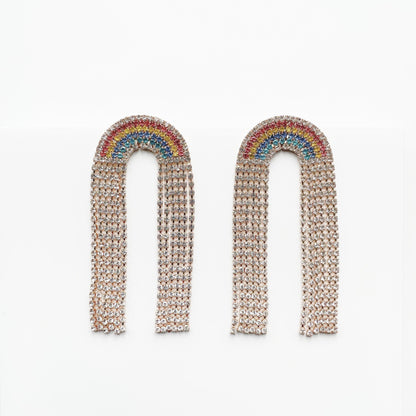 Lexis Statement Rainbow Cascade Earrings