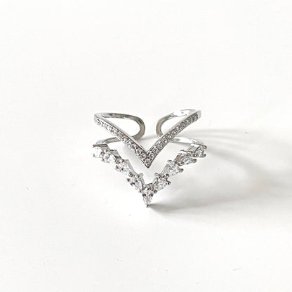 Ziva Double Wishbone Ring