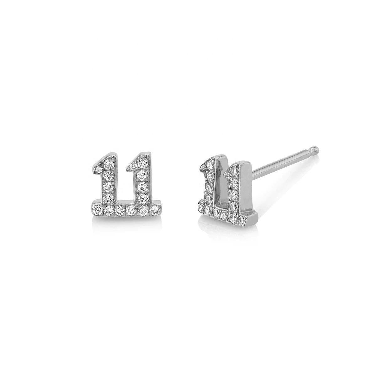 Laila 11:11 Stud Earrings | 925 Sterling Silver