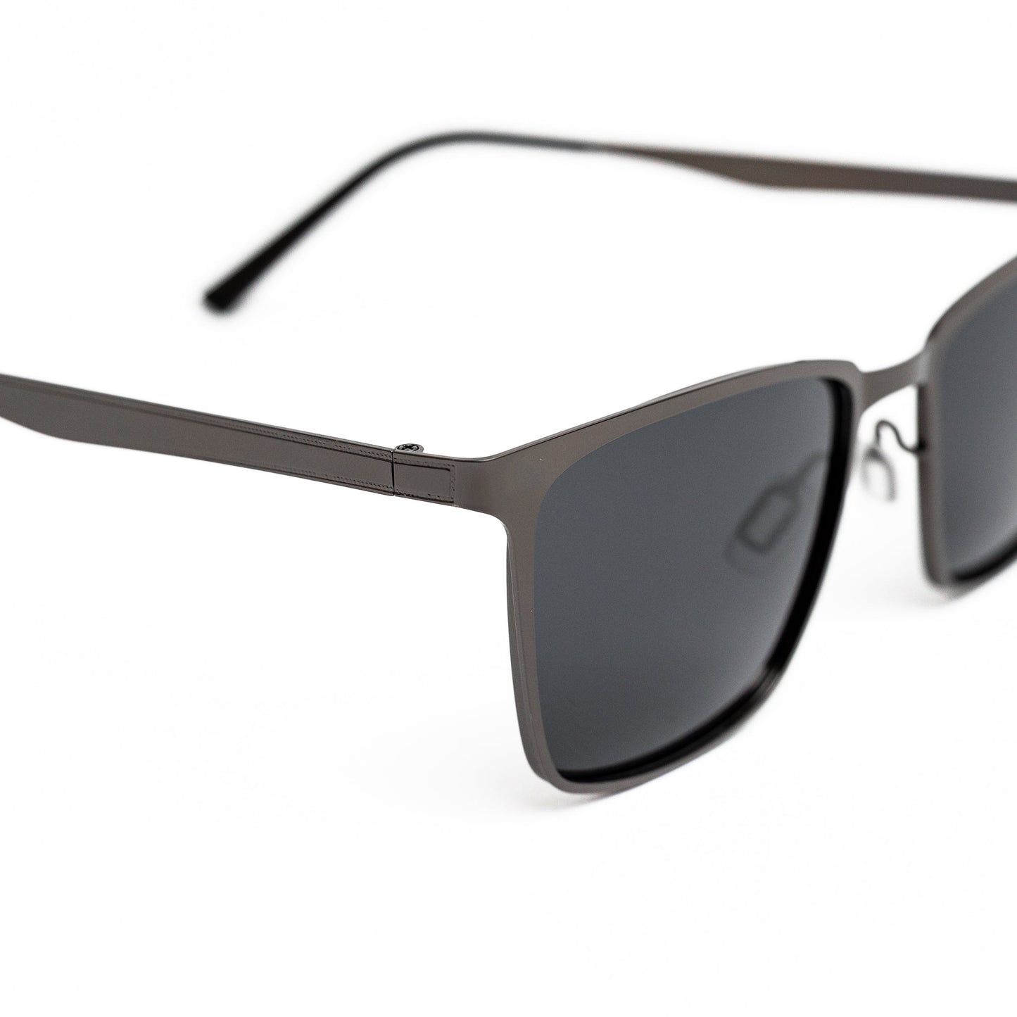 Metal Grey Flat Top Shades