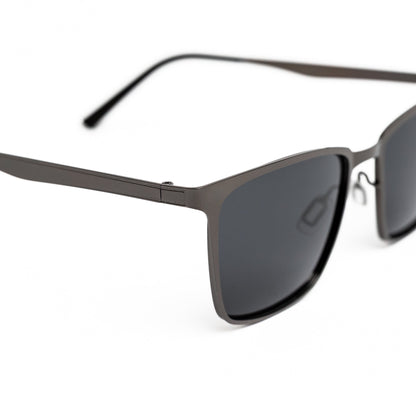 Metal Grey Flat Top Shades