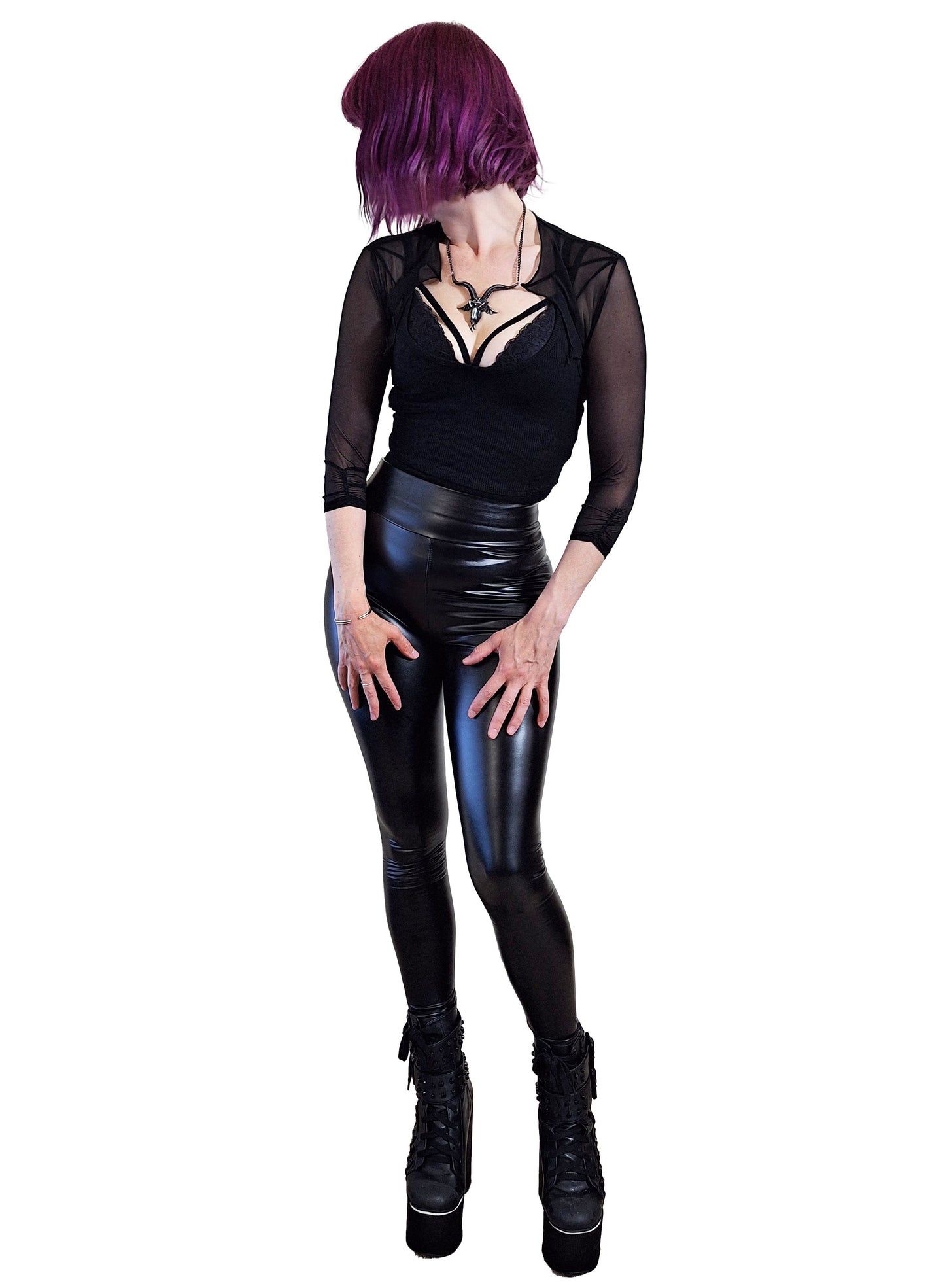 Necessary Evil Cybele Mesh Bat Wing Effect Bolero