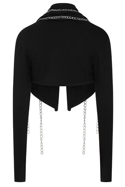 Necessary Evil Andarta Longsleeve Waterfall Bolero with Chains - Size 8 Left Only!