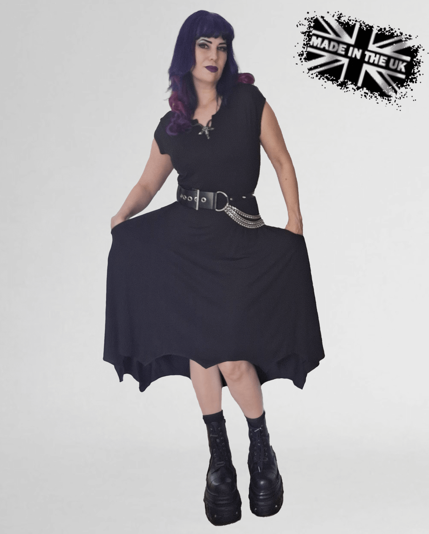 Necessary Evil Evaki Hi Low Dress