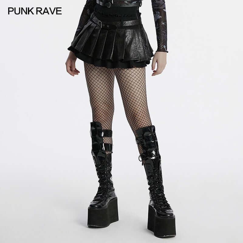 Punk Rave Jianna Pleated Skirt