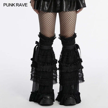 Punk Rave Kesia Cute Ruffled Leg Warmer