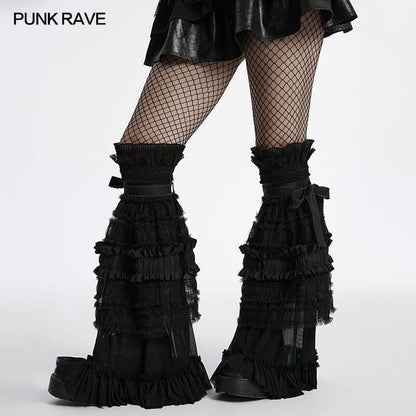 Punk Rave Kesia Cute Ruffled Leg Warmer