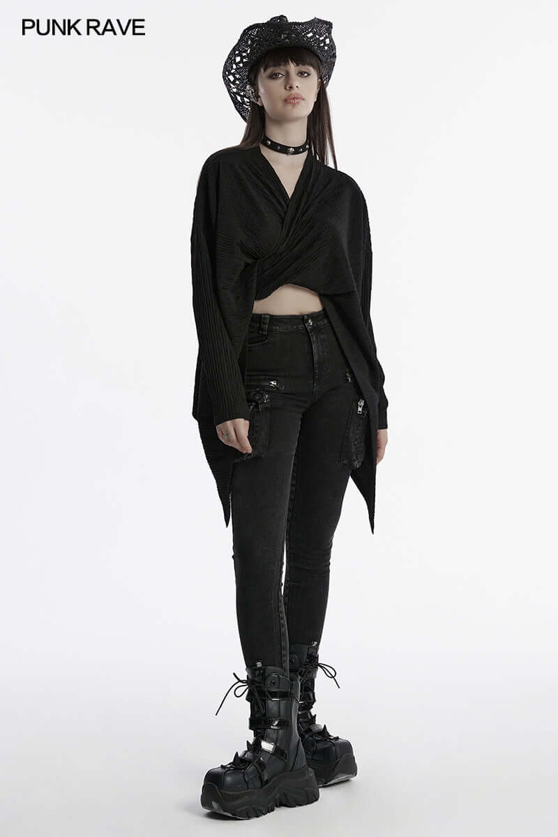 Punk Rave Mavy Punk Minilamist Jacket - Knitted Cardigan