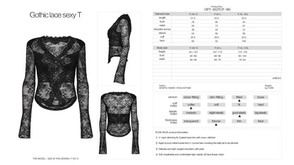 Punk Rave Pyper Lace Top