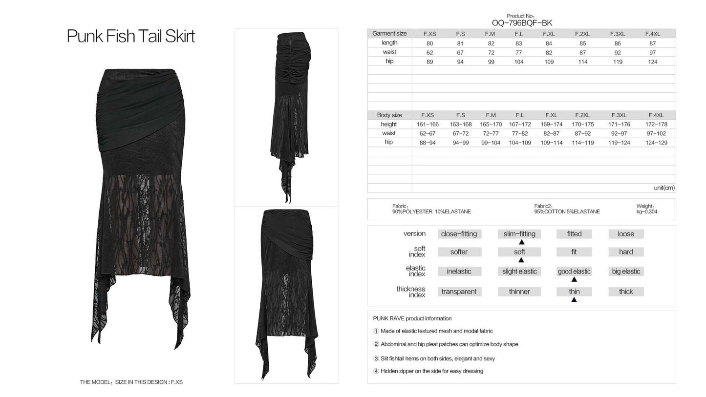 Punk Rave Arti Fishtail Skirt