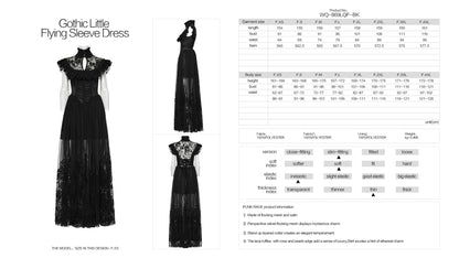 Punk Rave Seraphina Goth Flying Sleeve Dress