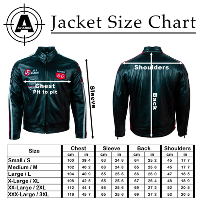 LSS3 Men's Racing Biker Jacket - Black