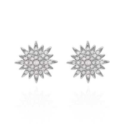 Rhea Starburst Stud Earrings | 925 Sterling Silver