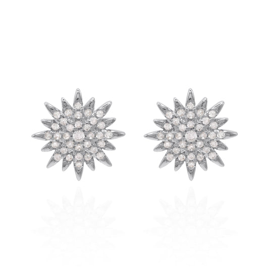 Rhea Starburst Stud Earrings | 925 Sterling Silver