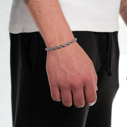Rope Bracelet (Silver) 6mm