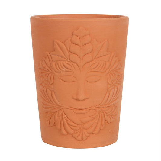 16cm Green Goddess Terracotta Plant Pot Sold by Funny Store