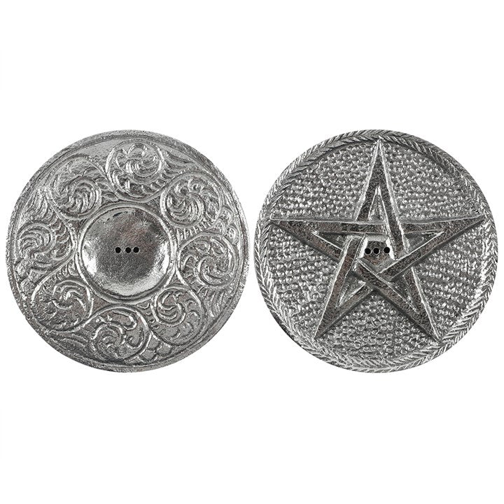10cm Silver Pentagram Incense Holder Sold by Funny Store