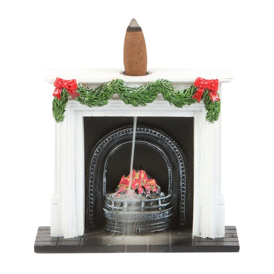 Christmas Fireplace Backflow Incense Burner Sold by Funny Store