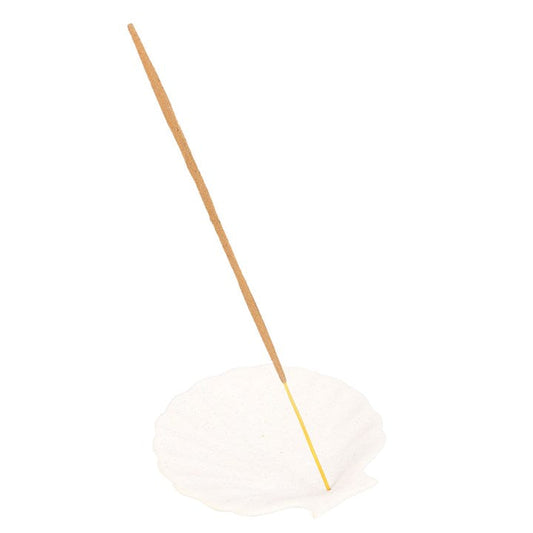 Off White Scallop Shell Incense Stick Holder Sold by Funny Store