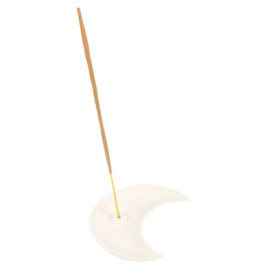 White Crescent Moon Incense Stick Holder Sold by Funny Store