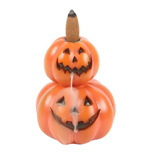 Stacked Pumpkins Backflow Incense Burner Sold by Funny Store