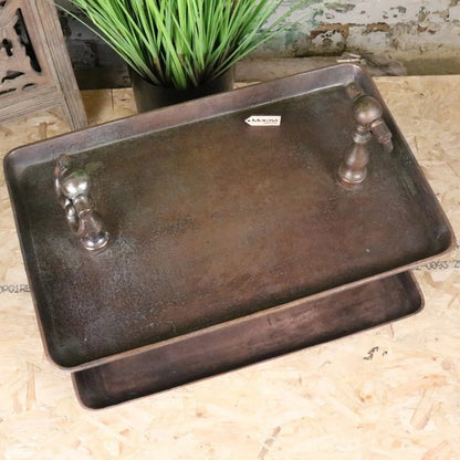 Vintage 2 Tier Serving Tray Copper