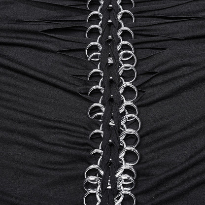 Punk Rave Anatolia Backbone Chain Long Sleeve Top