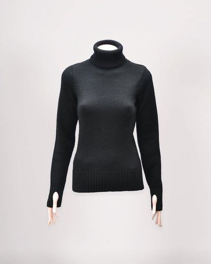 Women's Merino Wool Fitted Submariner Sweater