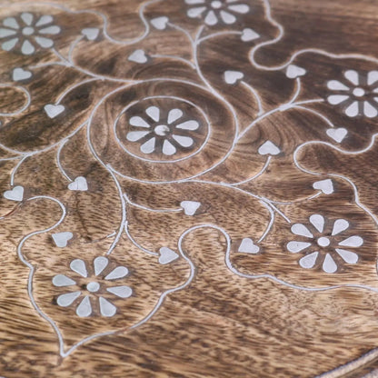 Zanskar Small Hand Carved Side Table