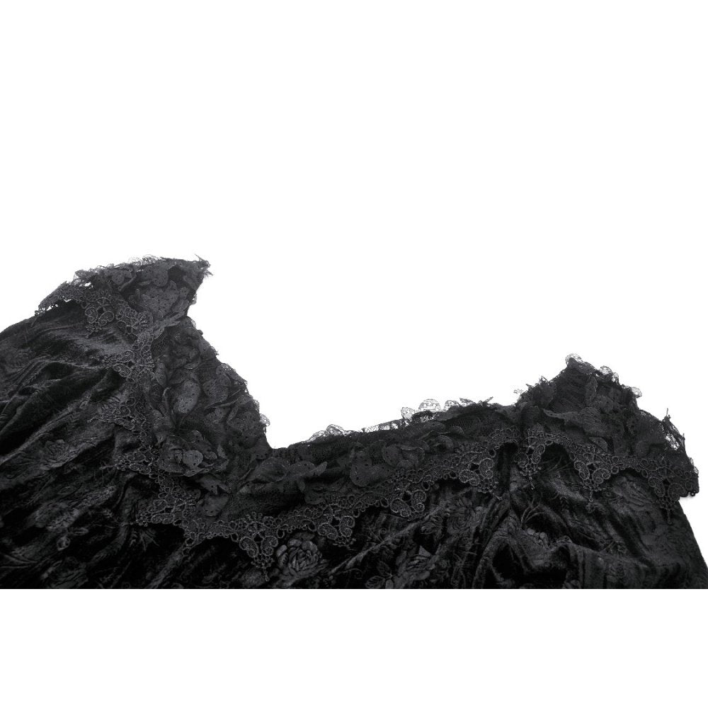 Dark In Love Zathura Off The Shoulder Lace Maxi Dress