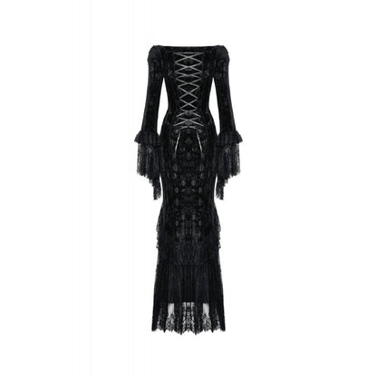 Dark In Love Zathura Off The Shoulder Lace Maxi Dress