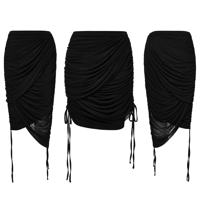 Punk Rave Zephyrine Draped Adjustable Skirt