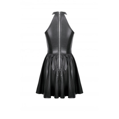 Dark in Love Valentina Red Velvet Mesh Panel Goth Dress