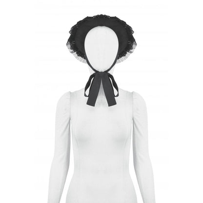 Dark in Love Evangeline Lace-Trimmed Goth Sun Hat