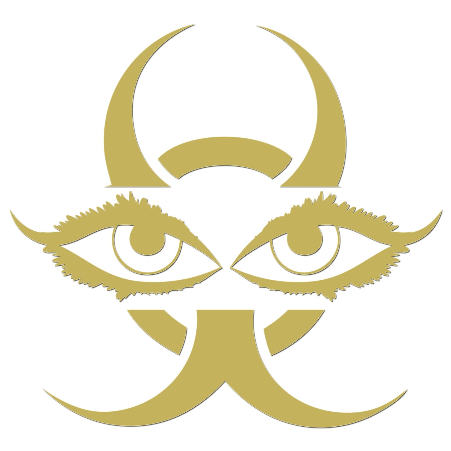 Chinese Devil Eyes Iron On HTV Transfer